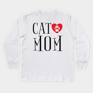 Cat Mom Kids Long Sleeve T-Shirt